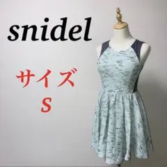a0903【snidel】ノースリーブミニワンピース　ストレッチ