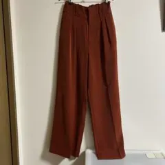 HARE トロミ2タックパンツ　オレンジ