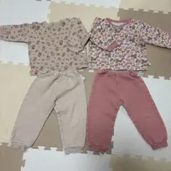 ユニクロ　キルトパジャマ　100cm ２点セット