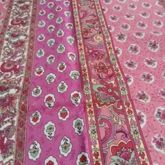 花柄プリント生地 日本製　110×55,