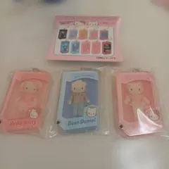 サンリオ　キティシークレットカスタムアクリルチャーム3点セット　キティ　ダニエル