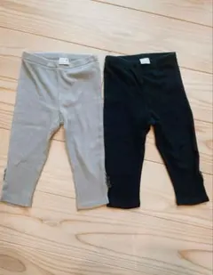 petit main スリット入りレギンス 80cm 2枚セットのサムネイル