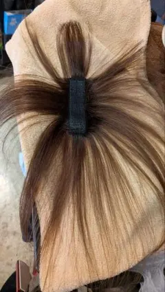 TOMOKO様専用ブラウン前髪有り クリップ無しダークブラウン