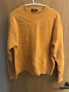 UNIQLO オレンジ クルーネックセーター XL