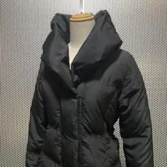 【ペカ】PECA Aライン ショールカラーダウンコート ブラック　S