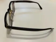 ブラウン/ブラック ラウンドフレーム メガネ