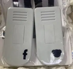 ☆新品未開封☆ファミリアfamiliar ブランケットクリップ 黒グレー系