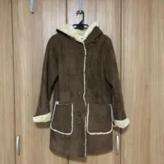 niko and ... ブラウンムートンコート サイズ3