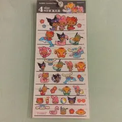 日焼けハローキティ サンリオキャラクターズ4サイズステッカー