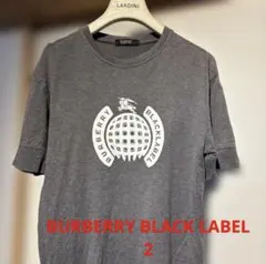 【BURBERRY BLACK LABEL】 定番　グレー Tシャツ　サイズ2