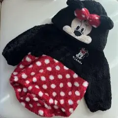 ディズニー ミニー 着ぐるみ ロンパース　ボア 80 バースデイ