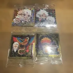 大海賊シールウエハース ルフィ&ジュエリー・ボニー 2種&五老星2種