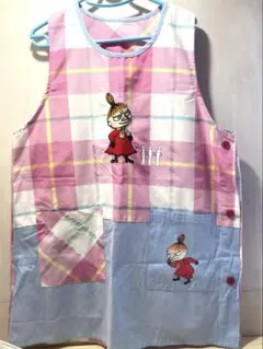 ムーミン ミーの刺繍チェック柄エプロンのサムネイル