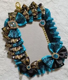 デコケース B7サイズ 6 トルネードブルー ブラック