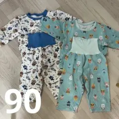 ワッフルパジャマ アンパンマン 90サイズ