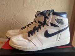 NIKE AIR JORDAN 1 HIGH METALLIC NAVY