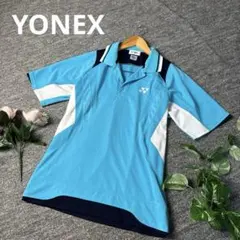 YONEX ヨネックス　ポロシャツ　半袖　水色　Lサイズ　テニス