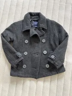 GAP KIDS ウール混 ピーコート グレー 110cmのサムネイル