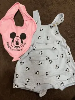 【美品】H&M ミッキーマウス オーバーオール