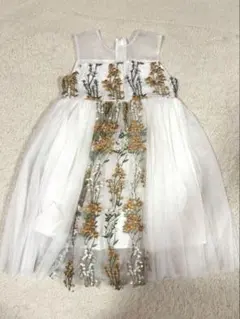 チュールワンピース　ドレス　150