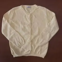 BEBE クルーネックカーディガン　130 イエロー