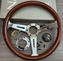 NARDI ステアリング シルバー ウッド調 350mm 14インチ - メルカリ