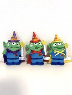 リトルグリーンメン ぬいぐるみバッジ ハロウィン◇かぼちゃ