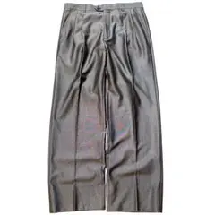ス*カ様 Giorgio Armani ワイドスラックス メタリック グレー Wのサムネイル