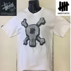 ステューシー× アンディフィーテッド Tシャツ TEE◆ホワイト Mサイズ