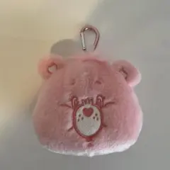 【未使用】ケアベア　コインケース　カラビナ付き　ポーチ　ピンク
