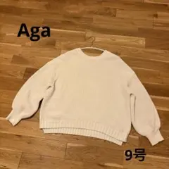 ヤマダヤ Aga アーガ 綿 コットンニット9号 M