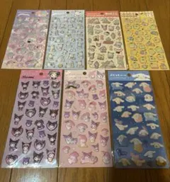 サンリオ ダイソー ぷくっとシール 7点セット