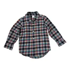 【新品未使用】ベビーGAP チェック柄長袖シャツ 3歳用