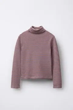 BENSIMON X ZARA ストライプ柄タートルネックTシャツ 8-9Y