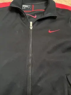 NIKE GOLF フルジップ ジャージ ブラック レッド Mのサムネイル