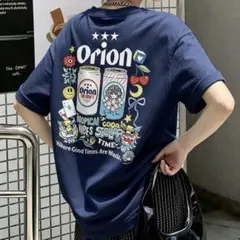 Orionビール ScoLar 半袖Tシャツ ネイビー 4XL