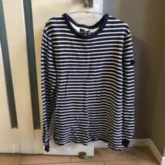 ストライプ柄長袖カットソー