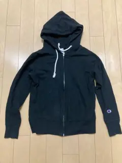 Champion ジップアップパーカー ブラック M