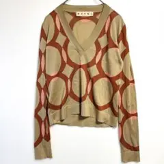 MARNI マルニ シルク100% Vネックニット 38 美品 糸ツレありのサムネイル