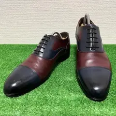 美品　madras レザー　ストレートチップ　革靴　バイカラーのサムネイル