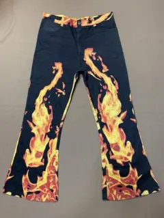 fire flame flare design pantsのサムネイル