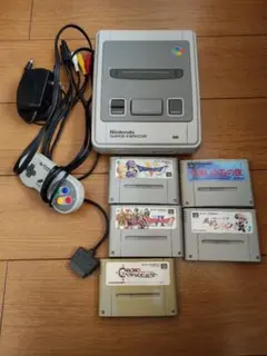 スーパーファミコン本体一式＋ソフト5本セット