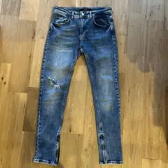 ZARA スキニーデニム ダメージ加工 30