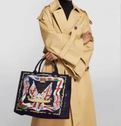 極美品 Harrods トートバッグ 緑 ゴールド柄 英国 上品 高級 - メルカリ