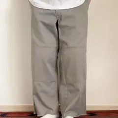 90s Dickies 85283 ダブルニーワークパンツ グレー 32