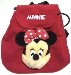 ミニーマウス ミニリュック ディズニー 巾着 赤 レッド ミニー レトロ