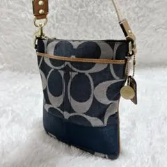 COACH ショルダーバッグ ファイルバッグ シグネチャー ミニ 40758