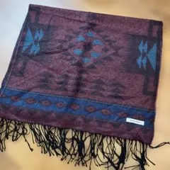 GLOBAL WORK 幾何学模様　マフラー　ストール