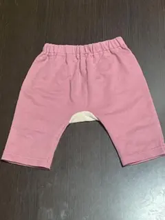 ウサギ刺繍のハーフパンツ 70cm ピンク