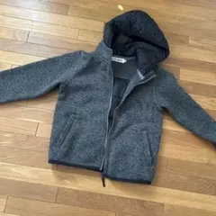 グレー フード付きジャケット